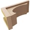 Ekena Millwork 6"W x 12"D x 6"H Wide Emerson Rough Cedar Woodgrain TimberThane Corbel, Primed Tan CORUR06X12X06EMRRCPR - alternate 6